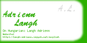 adrienn langh business card